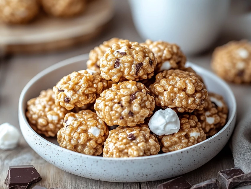 Cookies aux Rice Krispies et pépites de chocolat