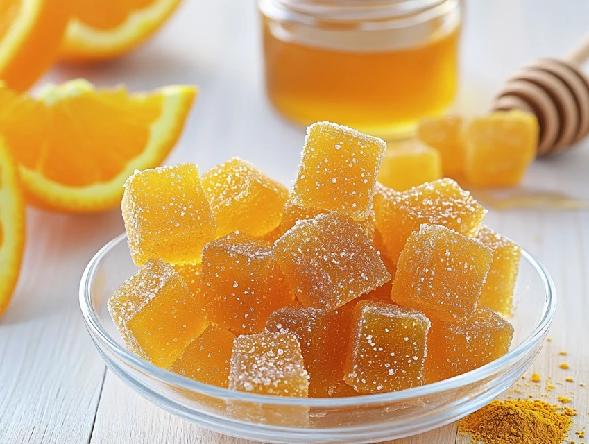 gummies orange curcuma miel
