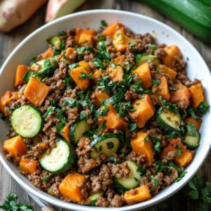 Poêlée de bœuf haché, courgette et patate douce délicieuse ! 7 Poêlée de boeuf haché, courgette et patate douce