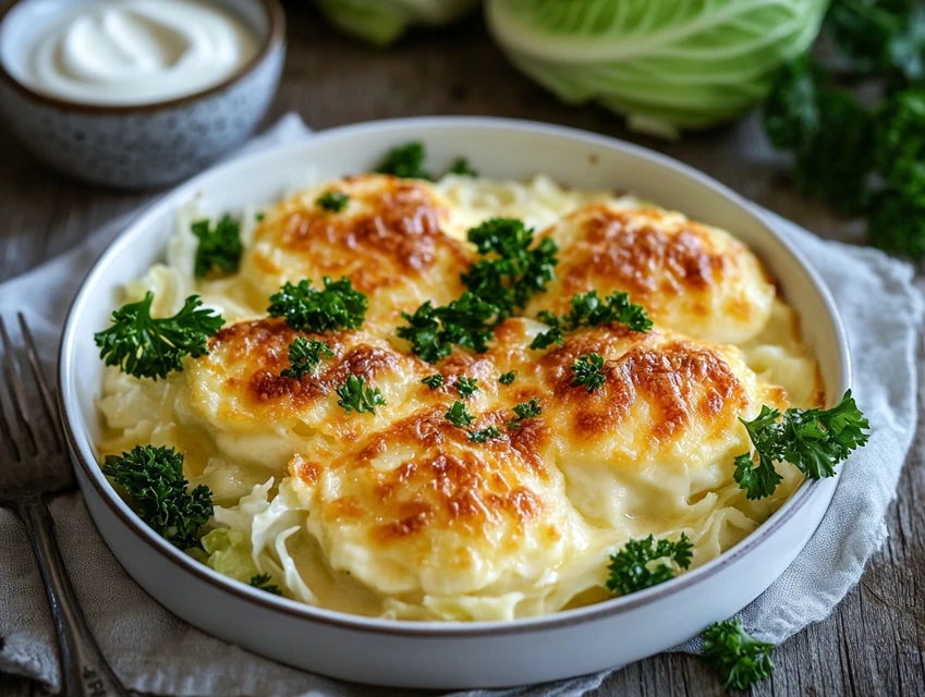 gratin de chou à la crème