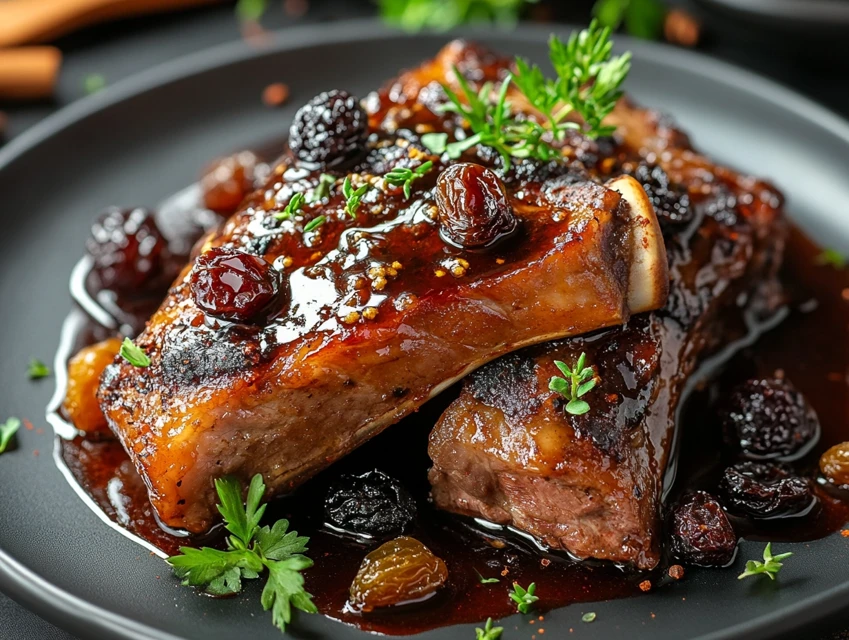 Sauce aux raisins secs et épices