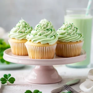 Cupcakes au shamrock shake : une douceur festive à savourer ! 7 Cupcakes au shamrock shake