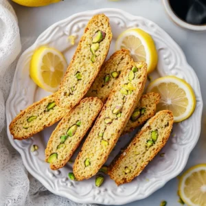 Biscotti aux pistaches et zestes de citron : un délice ! 7 Biscotti aux pistaches et zestes de citron