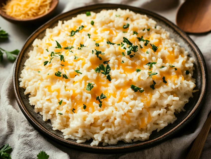 Riz au fromage en 4 ingrédients