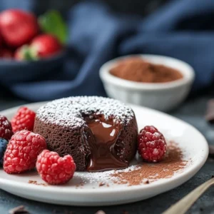 Fondant au chocolat avec un cœur coulant : un délice ! 7 Fondant au chocolat cœur coulant