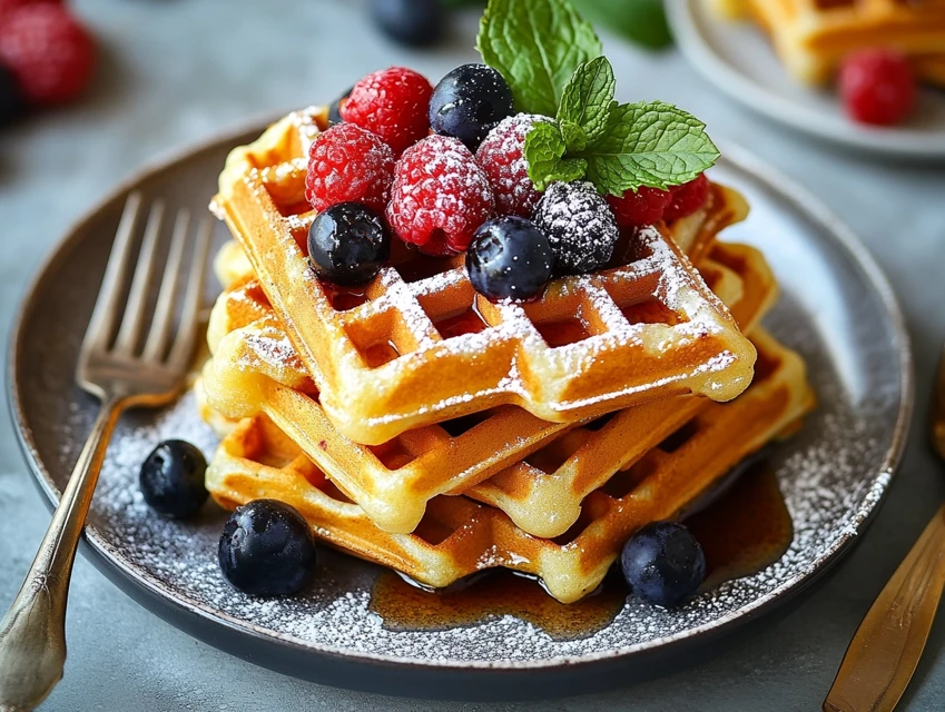 Gaufres maison croustillantes
