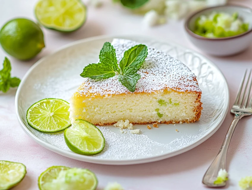 Gâteau moelleux à la ricotta et citron vert