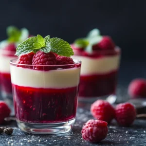 Panna cotta à la vanille avec coulis de framboise : un délice ! 7 Panna cotta vanille et coulis de framboise