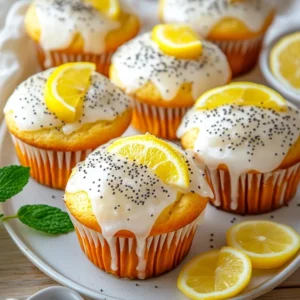 Muffins moelleux au citron et graines de pavot : savourez-les ! 7 Muffins moelleux au citron et graines de pavot