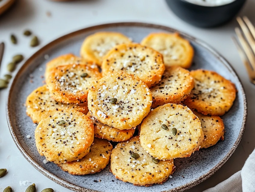 Sablés salés au parmesan et graines de courge