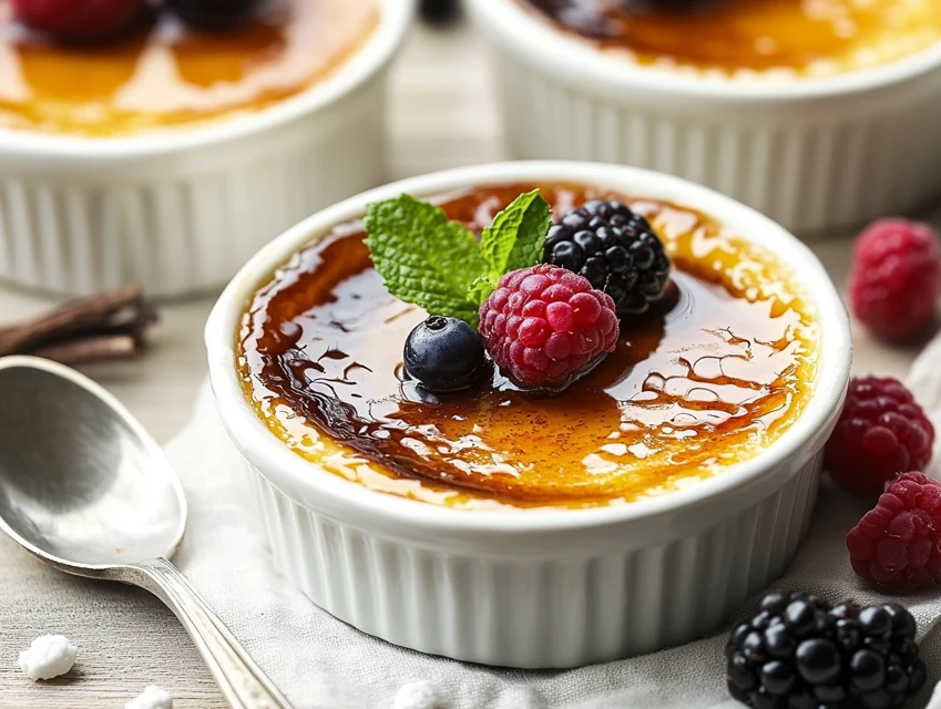 Crème brûlée vanille croustillante et fondante