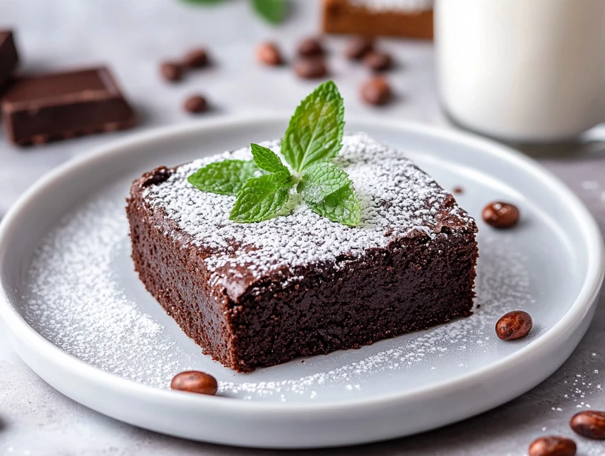 Gâteau brownie au réfrigérateur