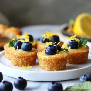 Mini tartelettes aux myrtilles et citron : un délice ! 7 Mini tartelettes sablées aux myrtilles et citron