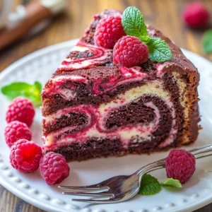 Gâteau marbré zébré cacao framboise : un délice à savourer ! 7 Gâteau marbré zébré cacao-framboise