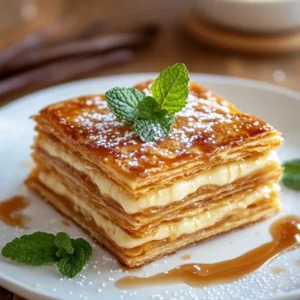 Mille-feuille caramel beurre salé : un délice à savourer ! 7 0 1 640 N 10 Mille-feuille caramel beurre salé : un délice à savourer !