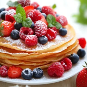 Crêpes soufflées vanille et fruits rouges : un délice ! 7 Crêpes soufflées à la vanille et fruits rouges