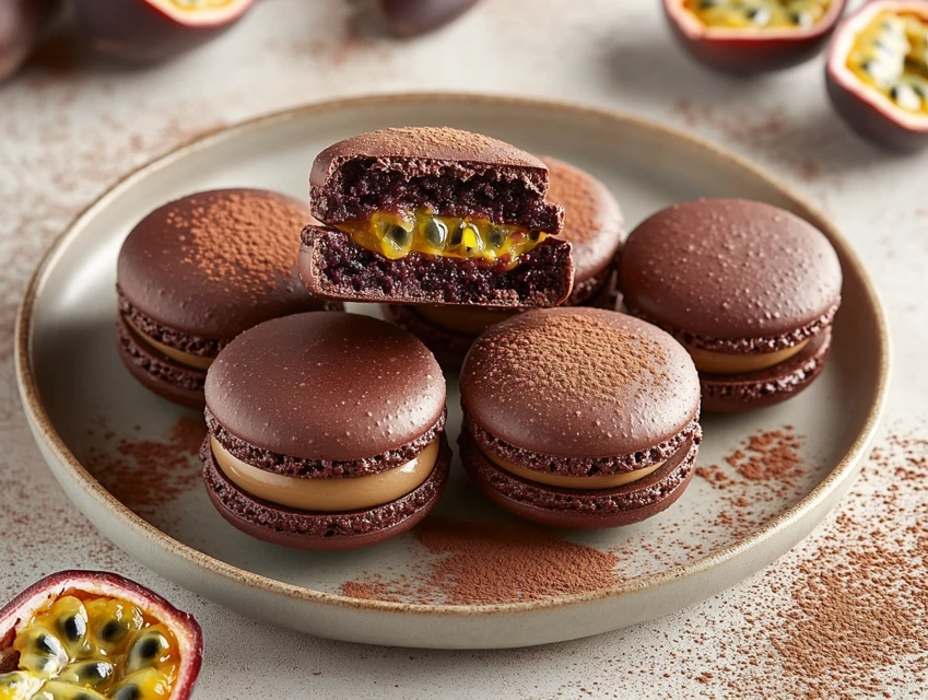 Macaron chocolat passion