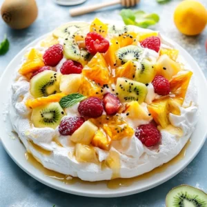 Pavlova aux fruits exotiques : un dessert tropical délicieux! 7 Pavlova aux fruits exotiques