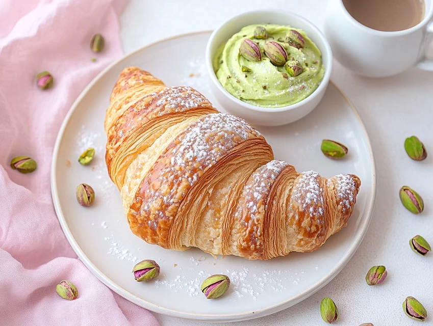 Croissant au pistache