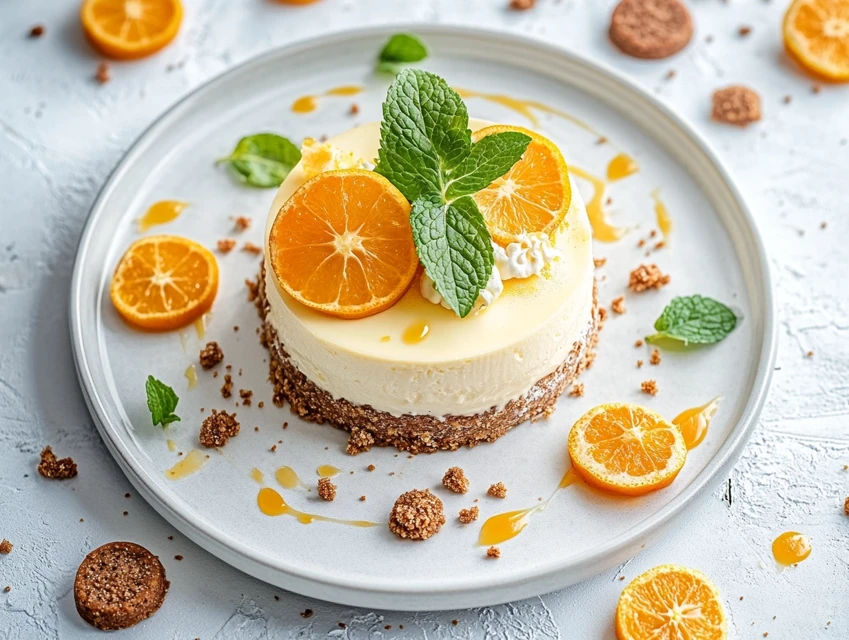 Cheesecake au yuzu et spéculoos