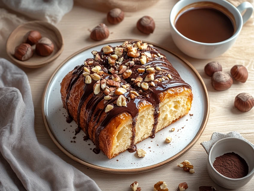 Brioche feuilletée au praliné noisette