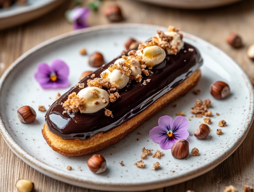 Éclair au praliné revisité