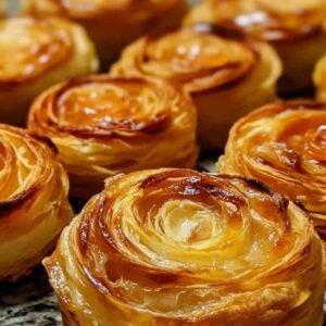 Roulés feuilletés au saumon fumé et fromage frais 4 Roulés feuilletés au saumon fumé et fromage frais avant cuisson