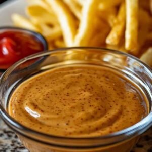 Sauce Façon Big Mac Maison : La Recette Authentique en 10 Minutes 4 Préparation de la sauce façon Big Mac maison dans un bol