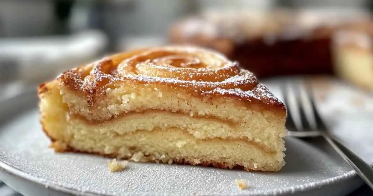 Gâteau à la cannelle moelleux avec tourbillon de sucre brun