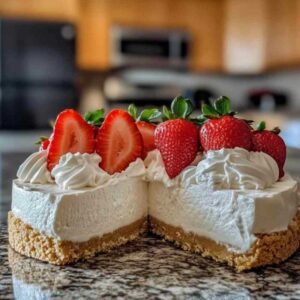 Gâteau au Fromage Croustillant aux Fraises 7 Étapes de préparation du gâteau au fromage aux fraises