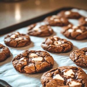 Cookies au Mélange à Brownie 7 Présentation de cookies au mélange à brownie sur une assiette
