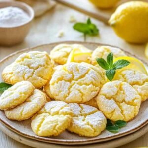 Cookies au Citron Variés 7 Assortiment de cookies au citron variés présentés sur un plateau