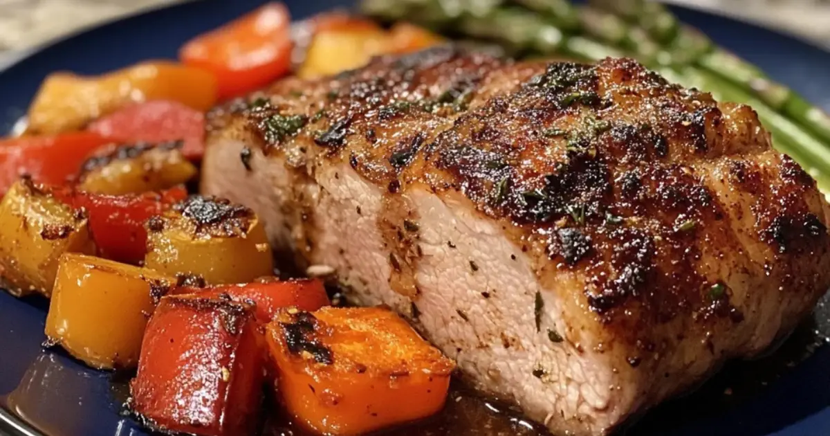 Rôti de porc au miel
