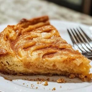 Gâteau à la Cannelle Moelleux 7 Tranche de gâteau à la cannelle moelleux servie sur une assiette