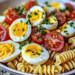 Salade de pâtes au surimi et œufs durs : un délice ! 7 SALADE DE PÂTES AU SURIMI ET ŒUFS DURS