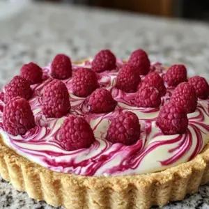Tarte Sans Cuisson aux Framboises et Spéculoos 7 Tarte sans cuisson aux framboises et spéculoos