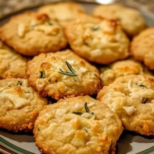 Cookies Salés au Chèvre et Miel avec une Touche de Romarin 5 cookies salés au chèvre et miel