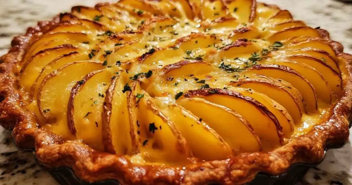Coupe de la couronne de pommes de terre révélant l’intérieur crémeux