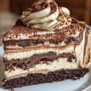 Gâteau Marbré Chocolat Vanille : L’Équilibre Parfait Entre Deux Mondes 7 Gâteau marbré chocolat vanille fraîchement cuit dans un moule à cake