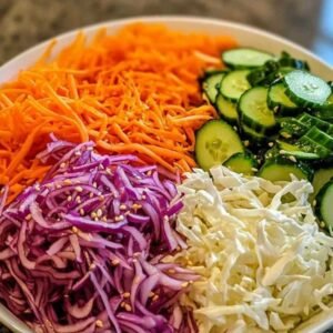 Salade Détox au Chou et au Citron : Fraîcheur et Vitalité en un Plat 7 Salade détox au chou blanc et citron servie dans un bol avec graines de sésame