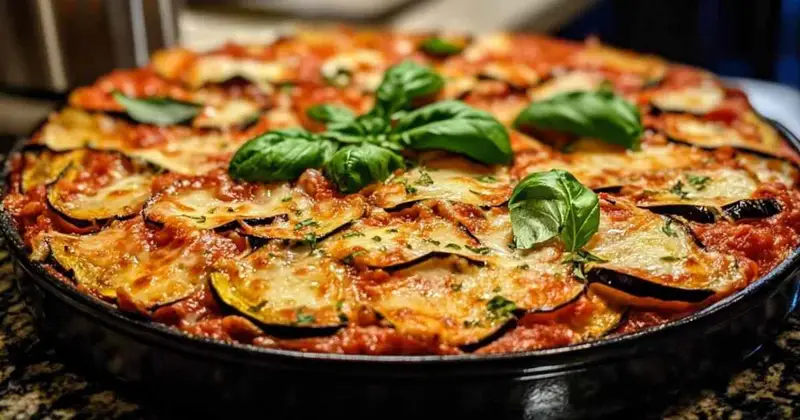 Aubergines à la parmigiana gratinées au four