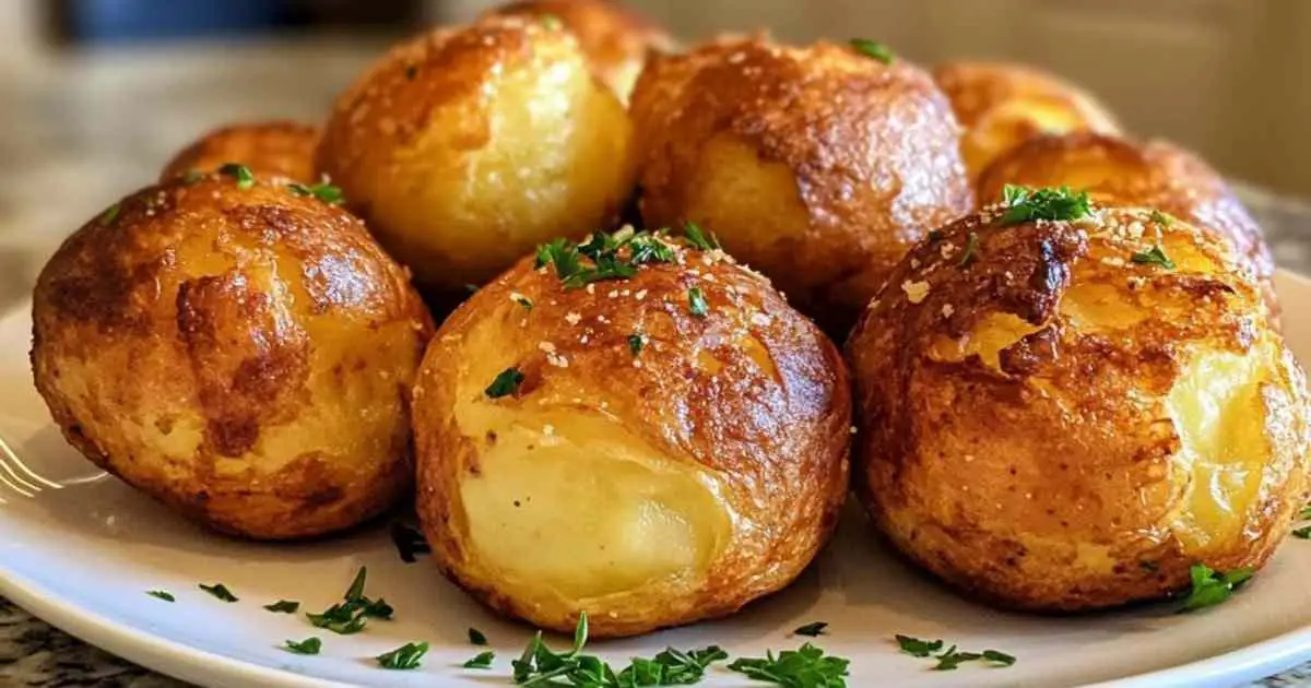 Boulettes de pommes de terre crues panées prêtes à être frites