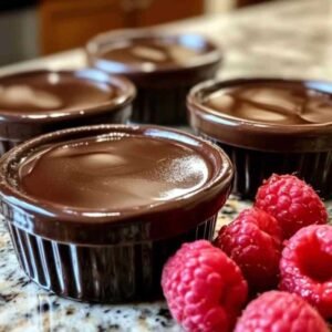 Panna Cotta au Chocolat Fondant: Un Délice Crémeux Irrésistible 7 Panna cotta au chocolat servie en verrines avec garniture de fruits frais