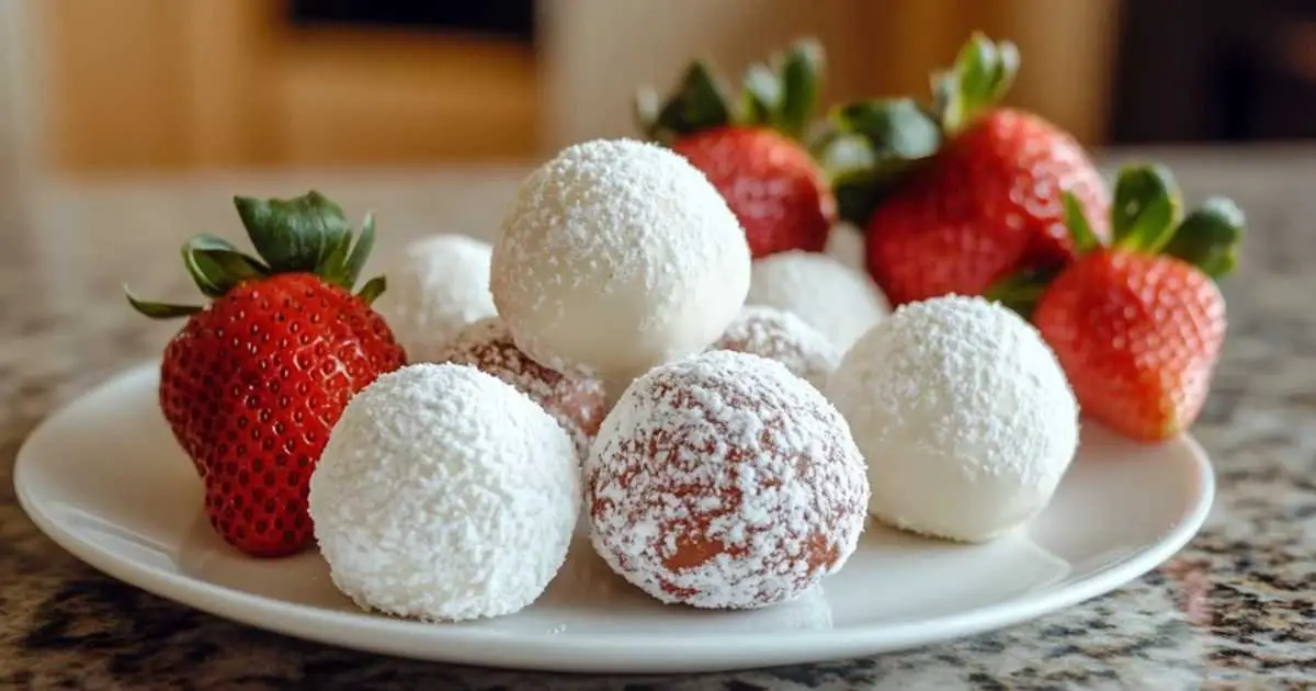 Préparation de ganache aux fraises pour truffes