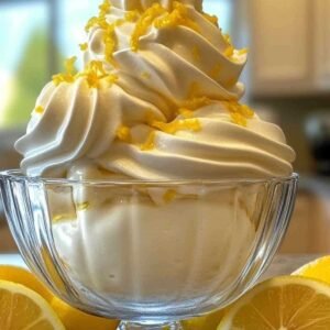 Glace Citron Meringuée : Un Dessert Rafraîchissant qui Éveille les Papilles 3 Glace citron meringuée servie dans une coupe avec garniture