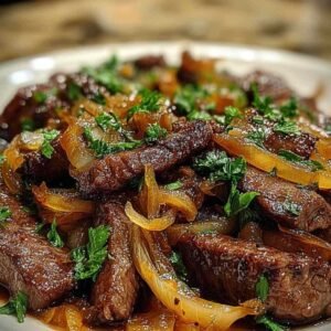 Bœuf Sauté aux Oignons 3 Ingrédients pour la recette de bœuf sauté aux oignons