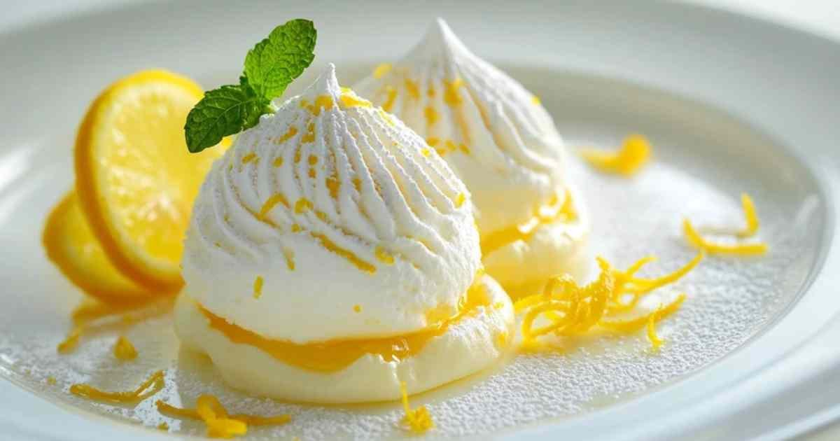 boule meringuée citron givrée