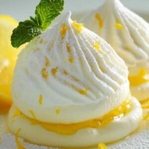 Boule Meringuée Citron Givrée 3 Montage des boules meringuées citron avec chantilly