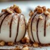 Boules meringuées au praliné noisette avec garniture chocolatée