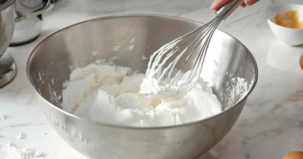 Boule Meringuée Praliné Noisette 1 Préparation des coques de meringue pour boules au praliné noisette